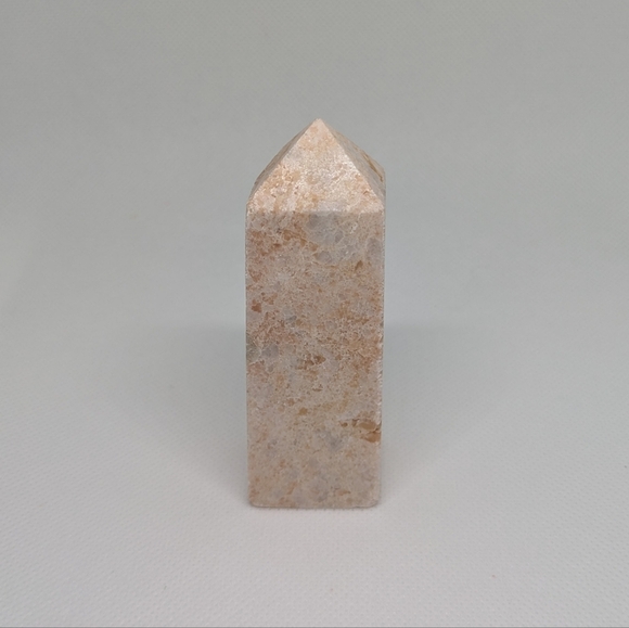 Peachy Pink Amethyst Genuine Crystal Tower - Picture 1 of 7